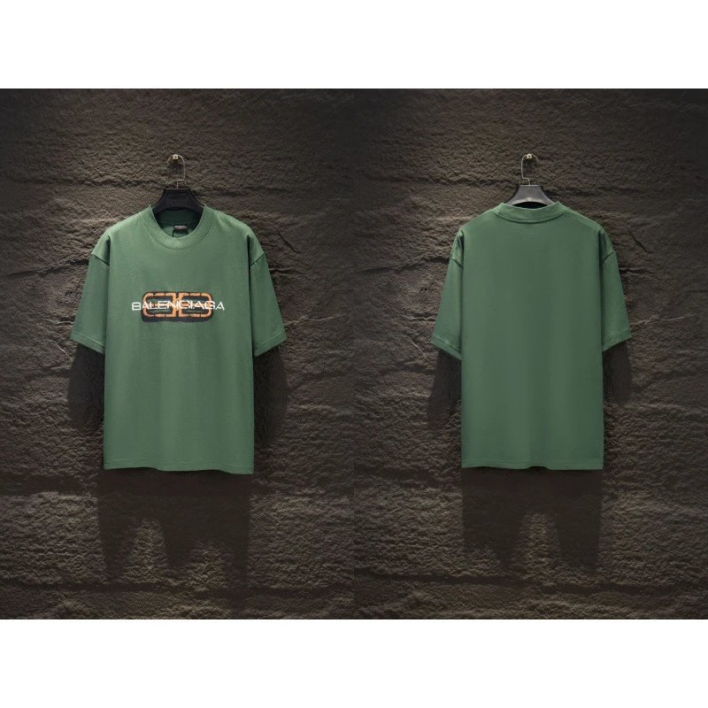 Balenciaga T-Shirts Oversized Logo-Print Short-Sleeve T-Shirt — 12