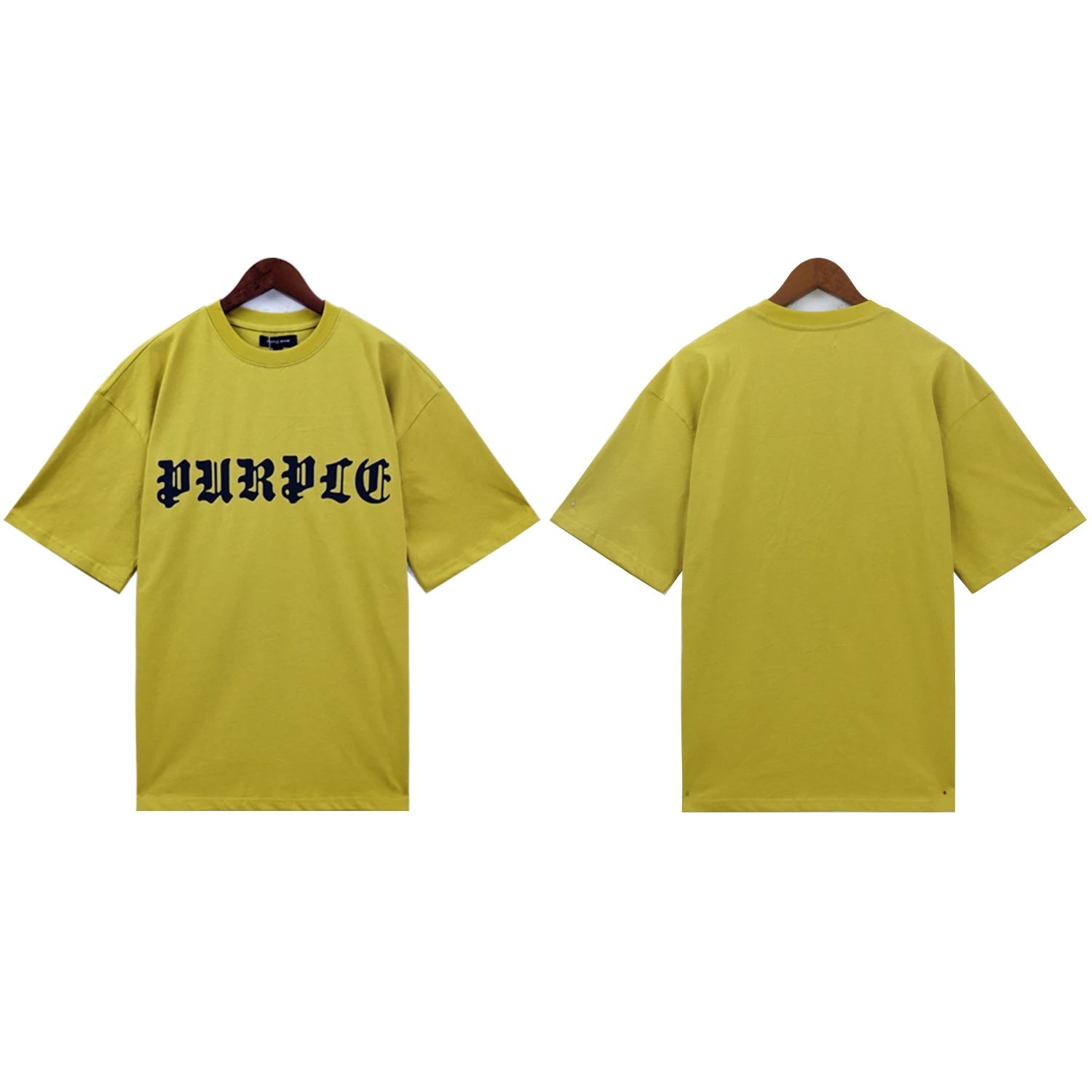 Purple Brand T-Shirts Graphic Print — 2392 Turmeric yellow