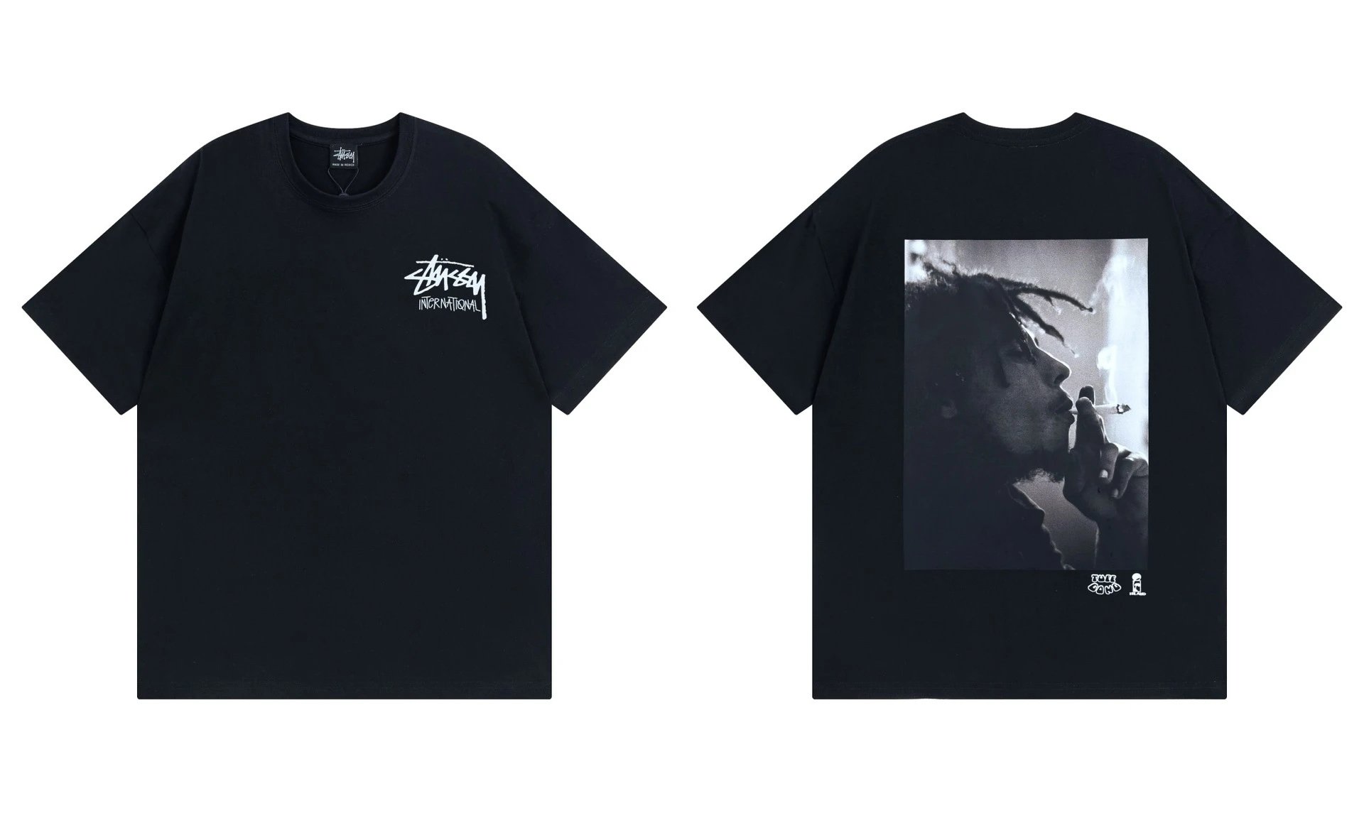 Stüssy T-Shirts Graphic Print Short-Sleeve — 918 black