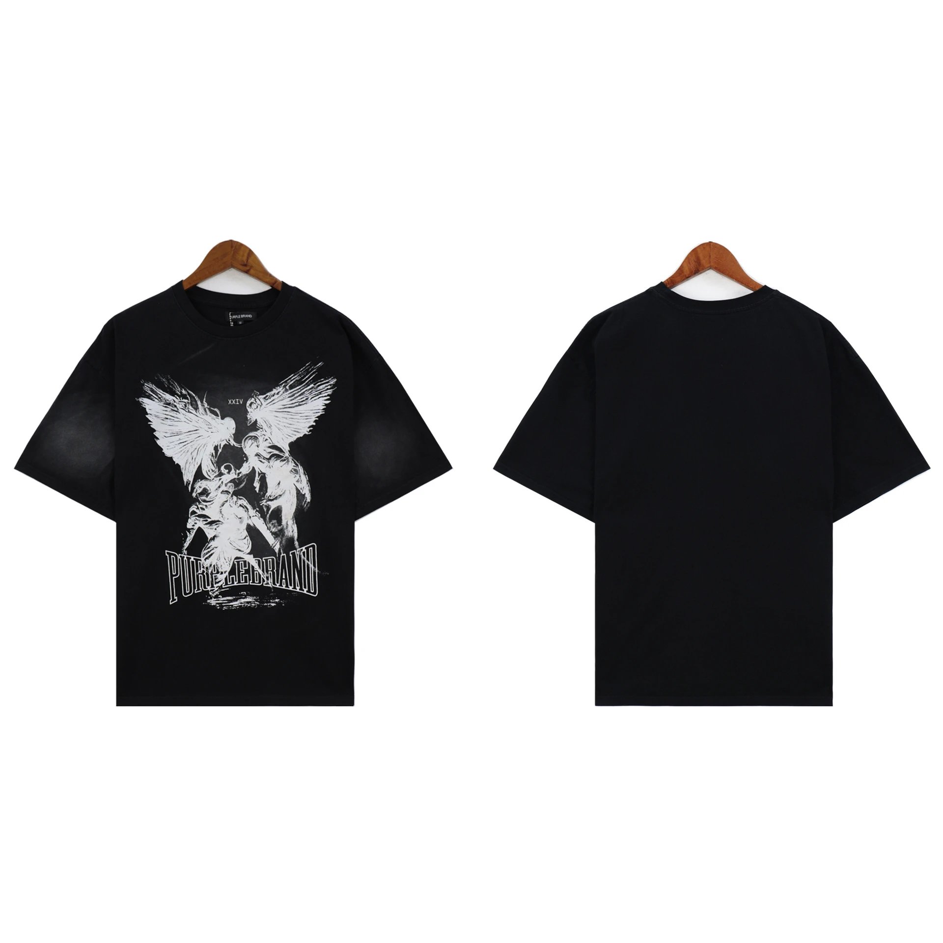 Purple Brand T-Shirts Graphic Print — 2375 black