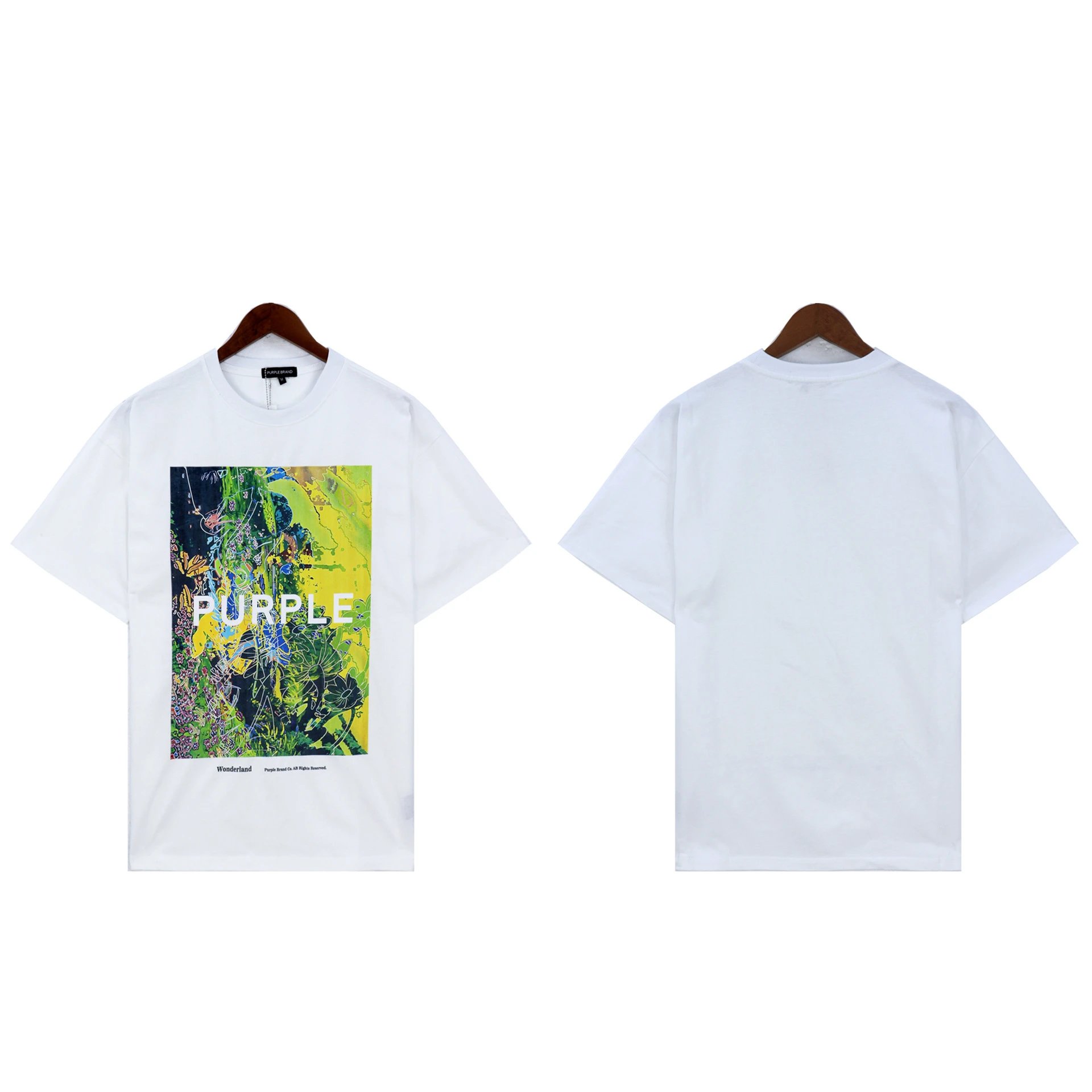 Purple Brand T-Shirts Graphic Print — 2380 white