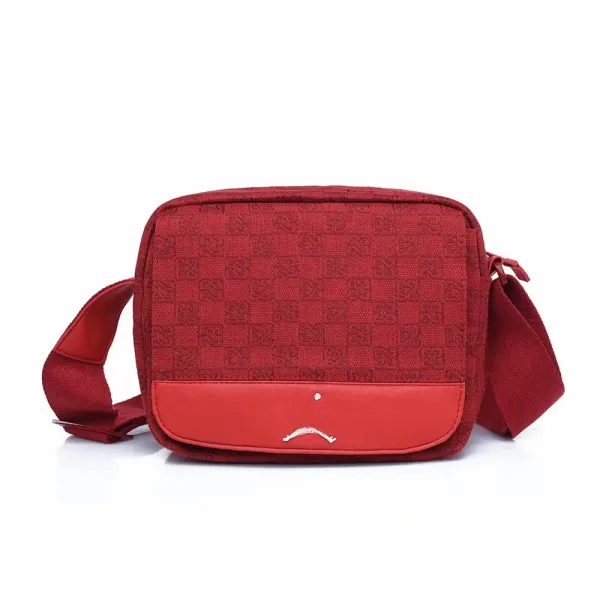 Air Jordan Crossbody Bag Red Checkerboard Pattern - 1