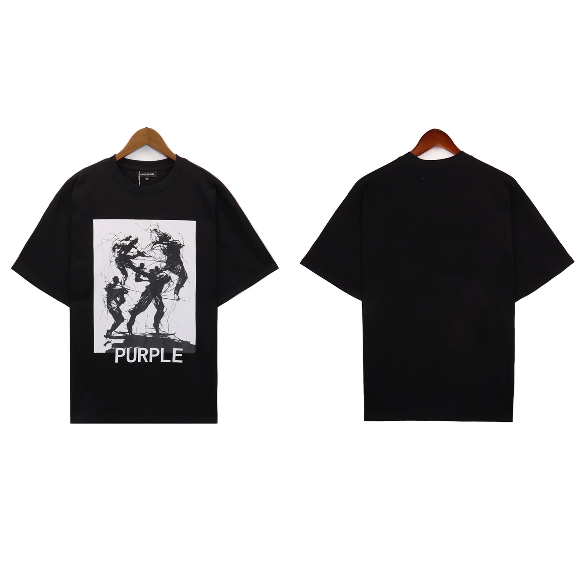 Purple Brand T-Shirts Graphic Print — 2365 black