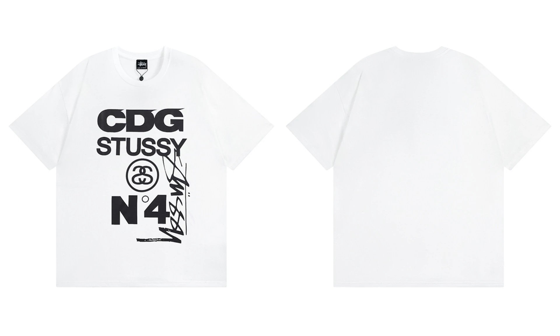Stüssy T-Shirts Graphic Print Short-Sleeve — 945 white