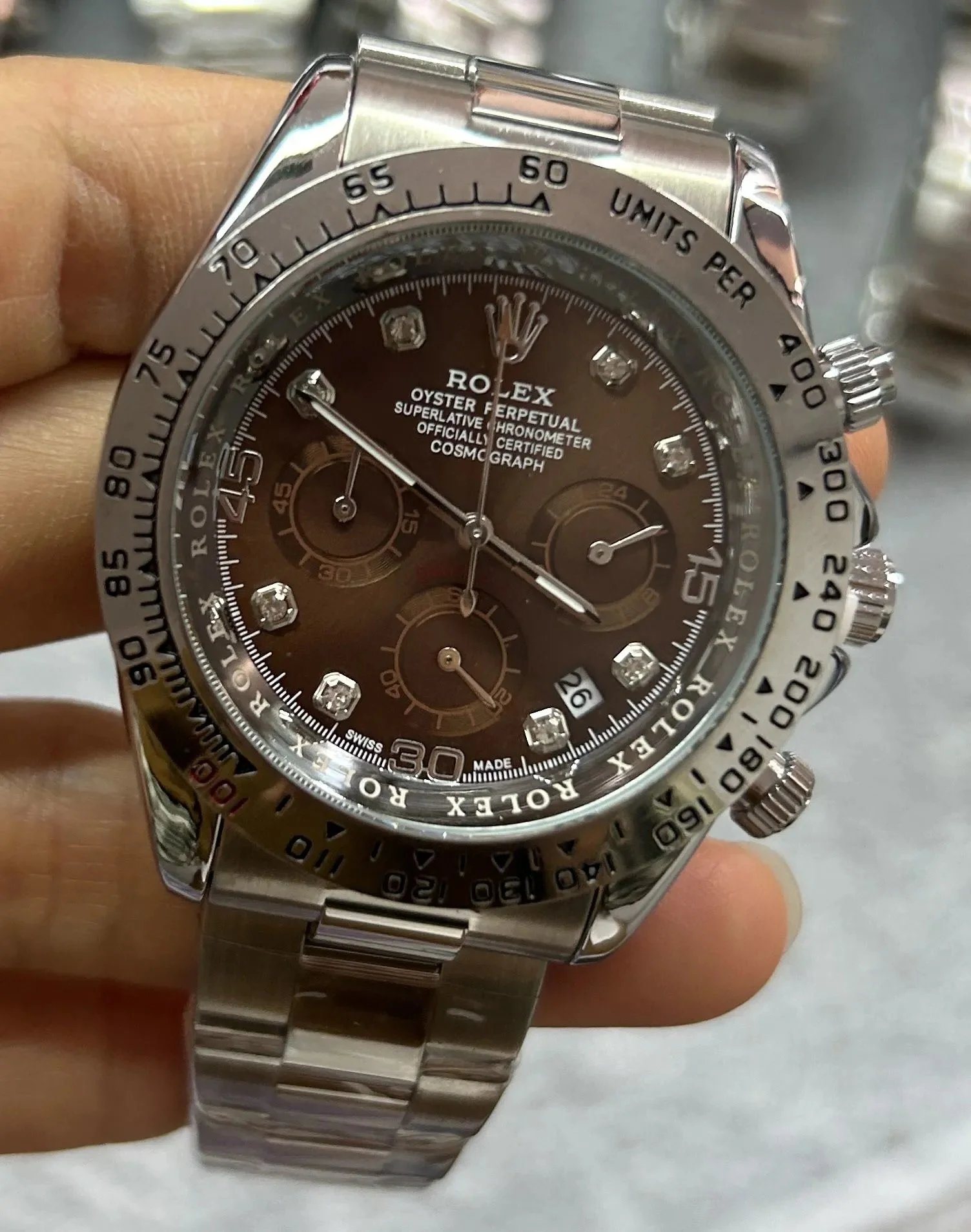 Rolex Oyster Perpetual Cosmograph Daytona Skeleton Blue Mechanical Watch Watches - 12
