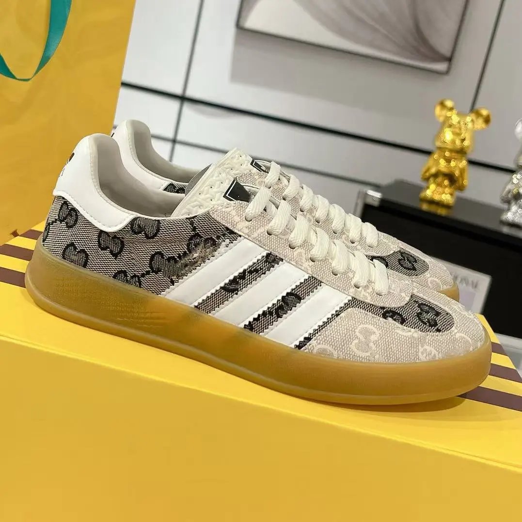 Adidas Sneakers Gucci x Gazelle low-top three-stripe — Style 14