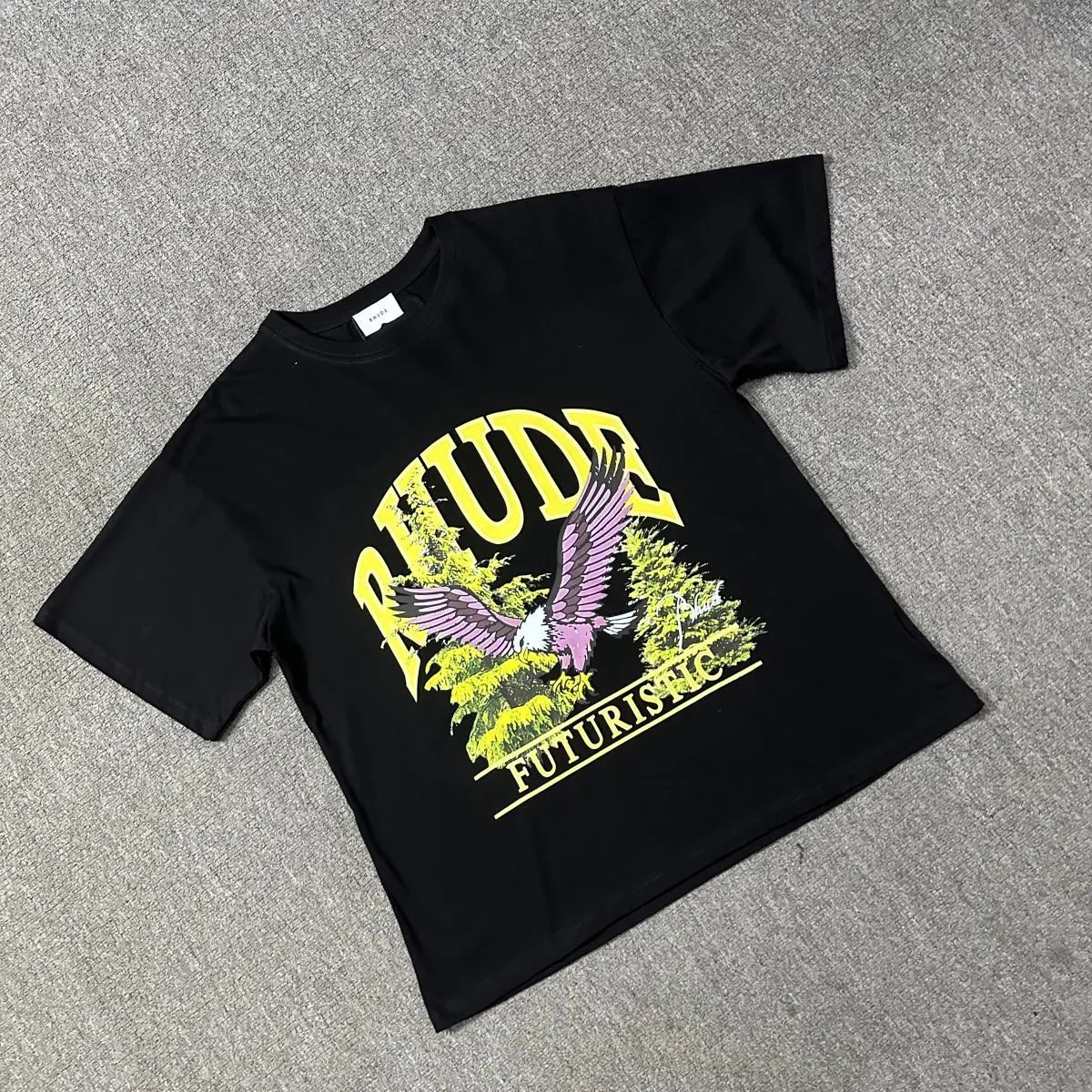 Rhude T-Shirts Tiger Graphic — 1210 black