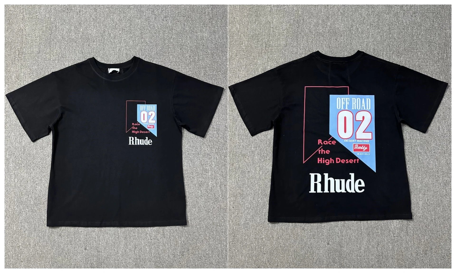 Rhude T-Shirts Tiger Graphic — 1212 black
