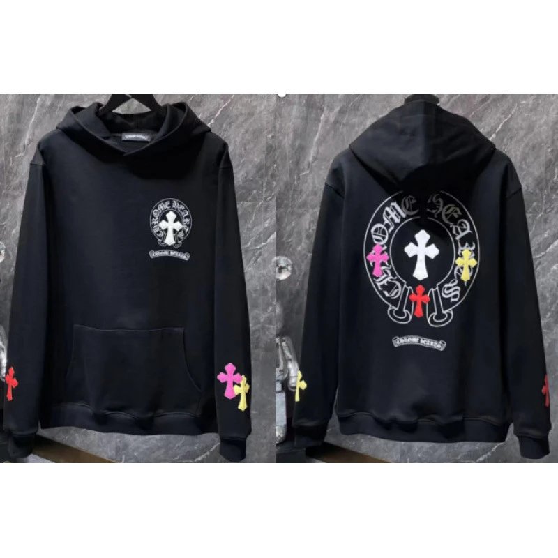 Chrome Hearts Hoodies & Sweatshirts Cross Graphic Pullover Hoodie — 8820 black