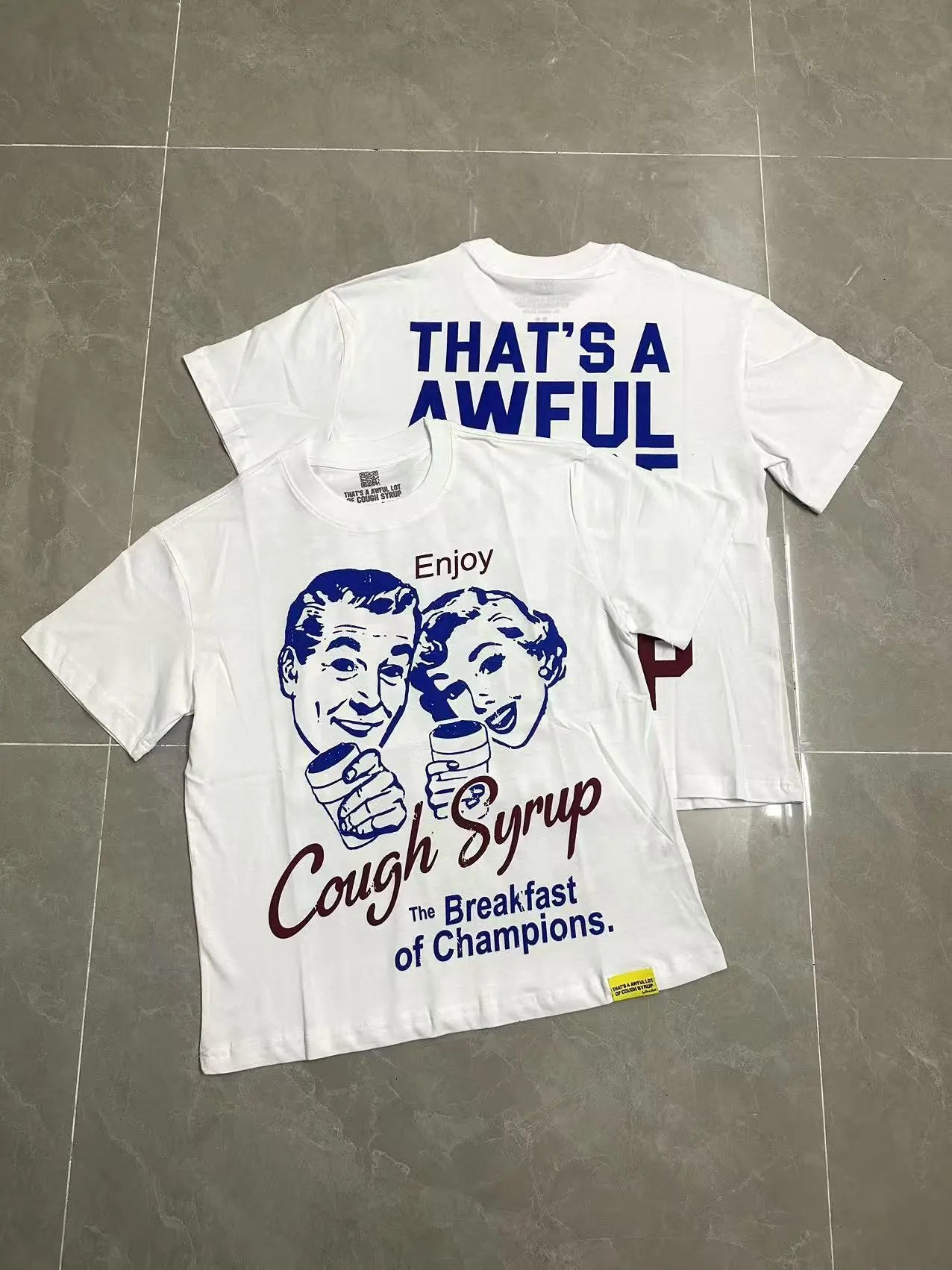 That's a Awful Lot of Cough Syrup T-Shirts Graphic-print short-sleeve T-shirt — 240 white