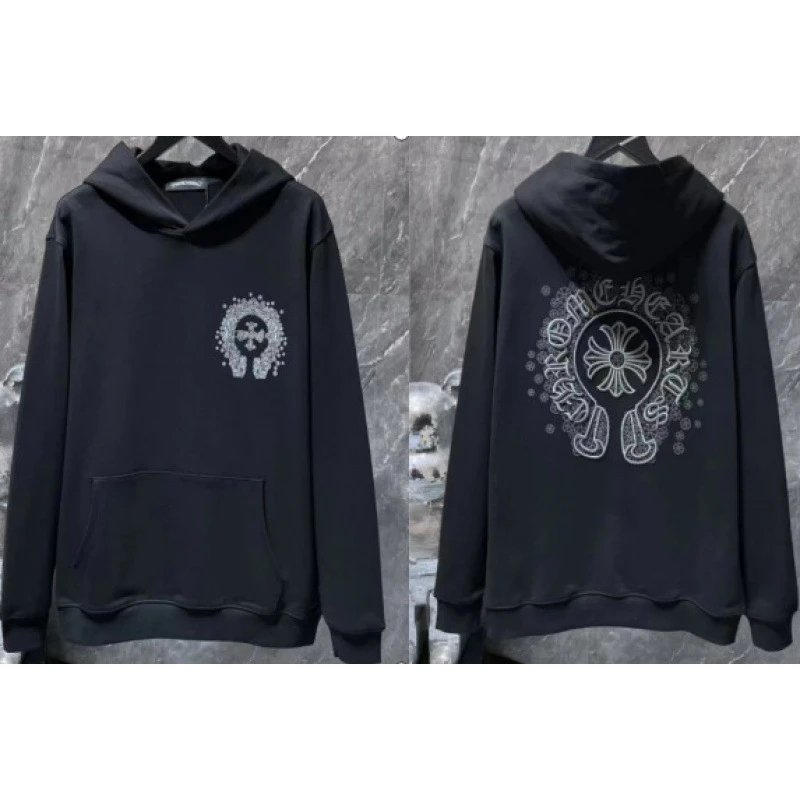 Chrome Hearts Hoodies & Sweatshirts Cross Graphic Pullover Hoodie — 8811 black