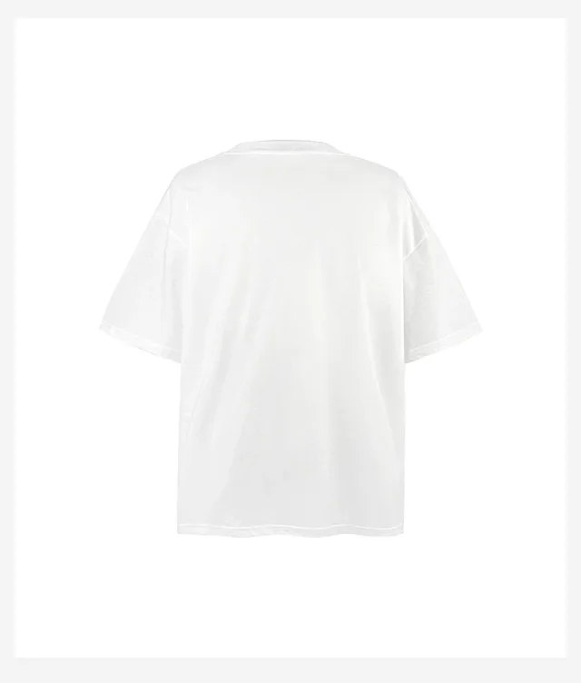 VANCARHELL T-Shirts Oversized graphic-print crew-neck T-shirt product detail image 9