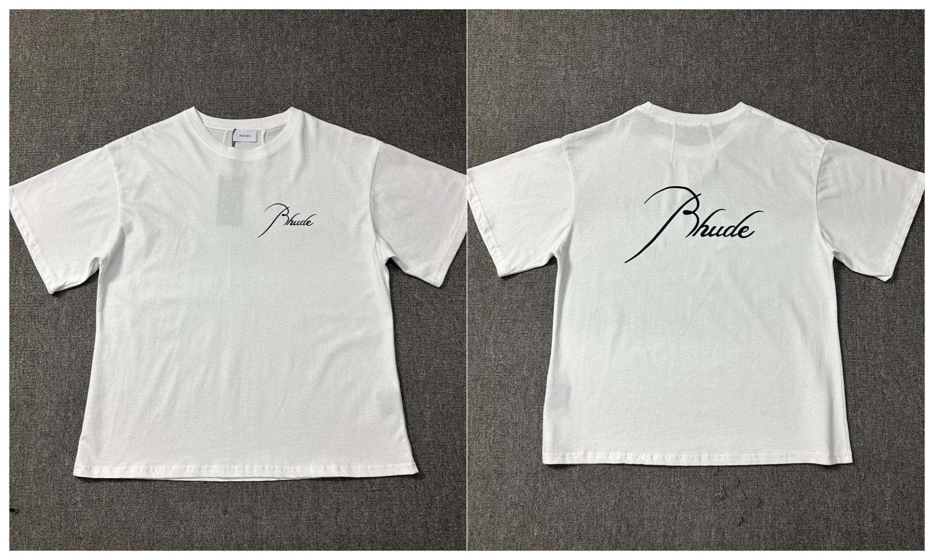 Rhude T-Shirts Tiger Graphic — 1221 white