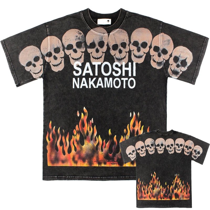 Satoshi Nakamoto T-Shirts Graphic studded T-Shirt — 9637