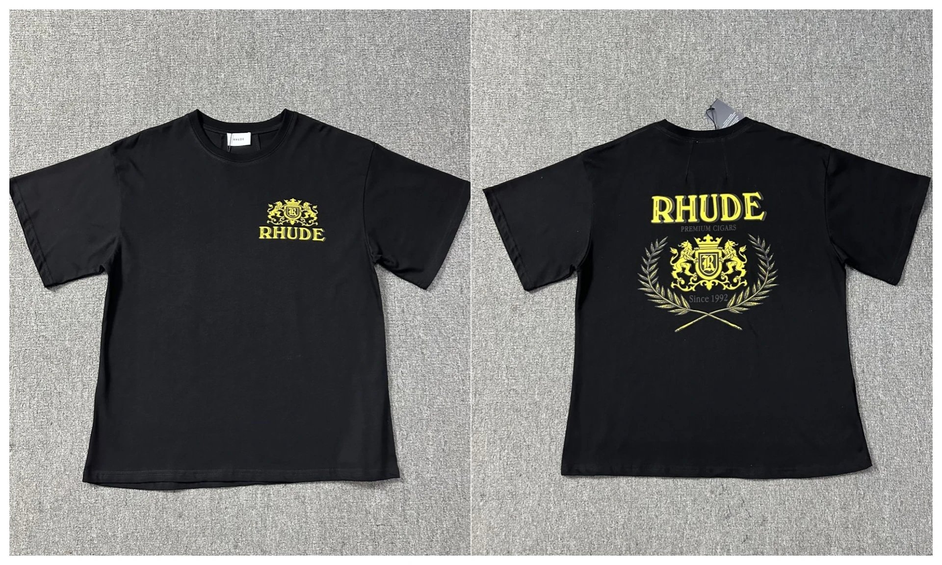 Rhude T-Shirts Graphic Print — 1229 Black