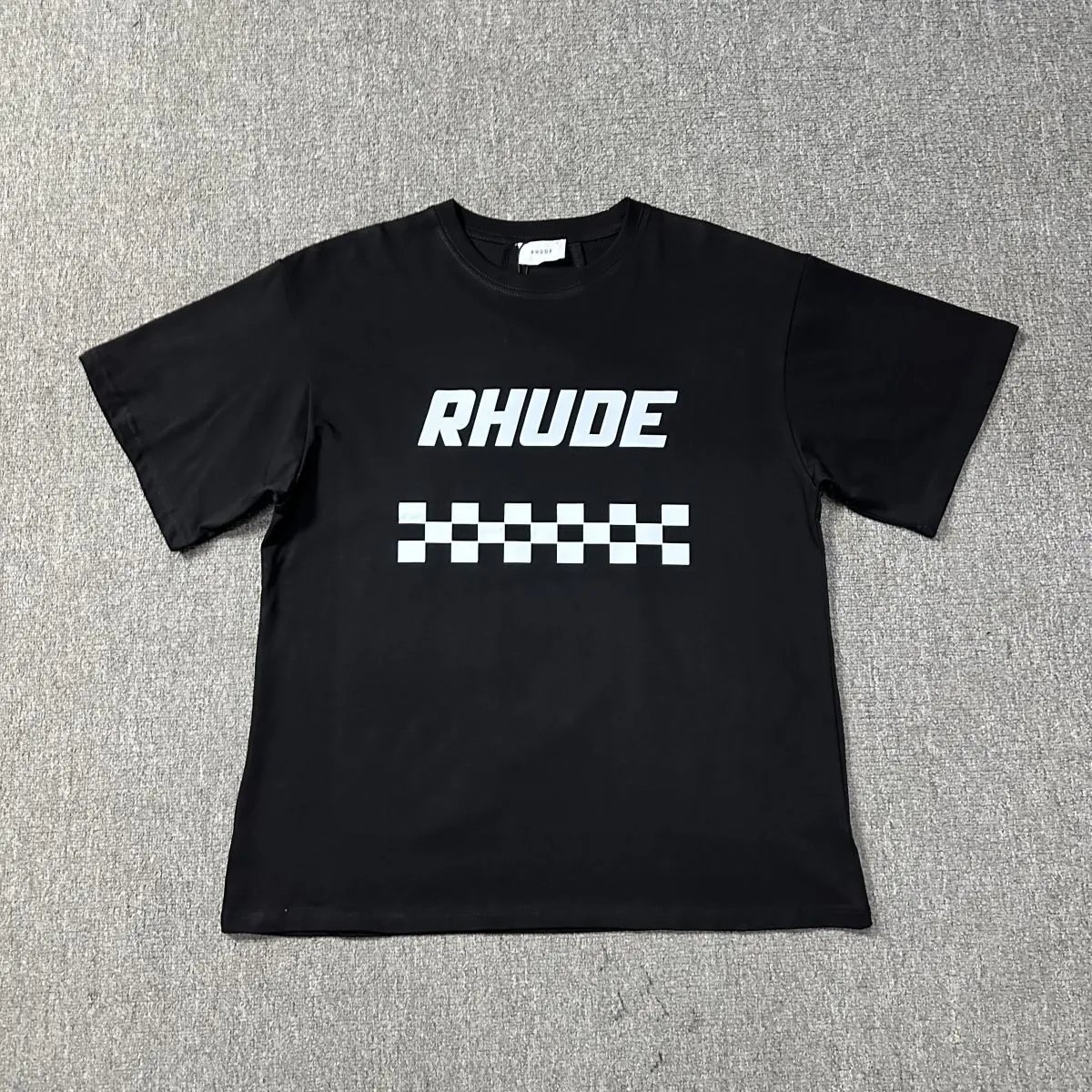 Rhude T-Shirts Graphic Print — 1232 Black