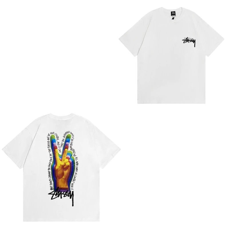 Stussy T-Shirts TS3K-1 — 936 white
