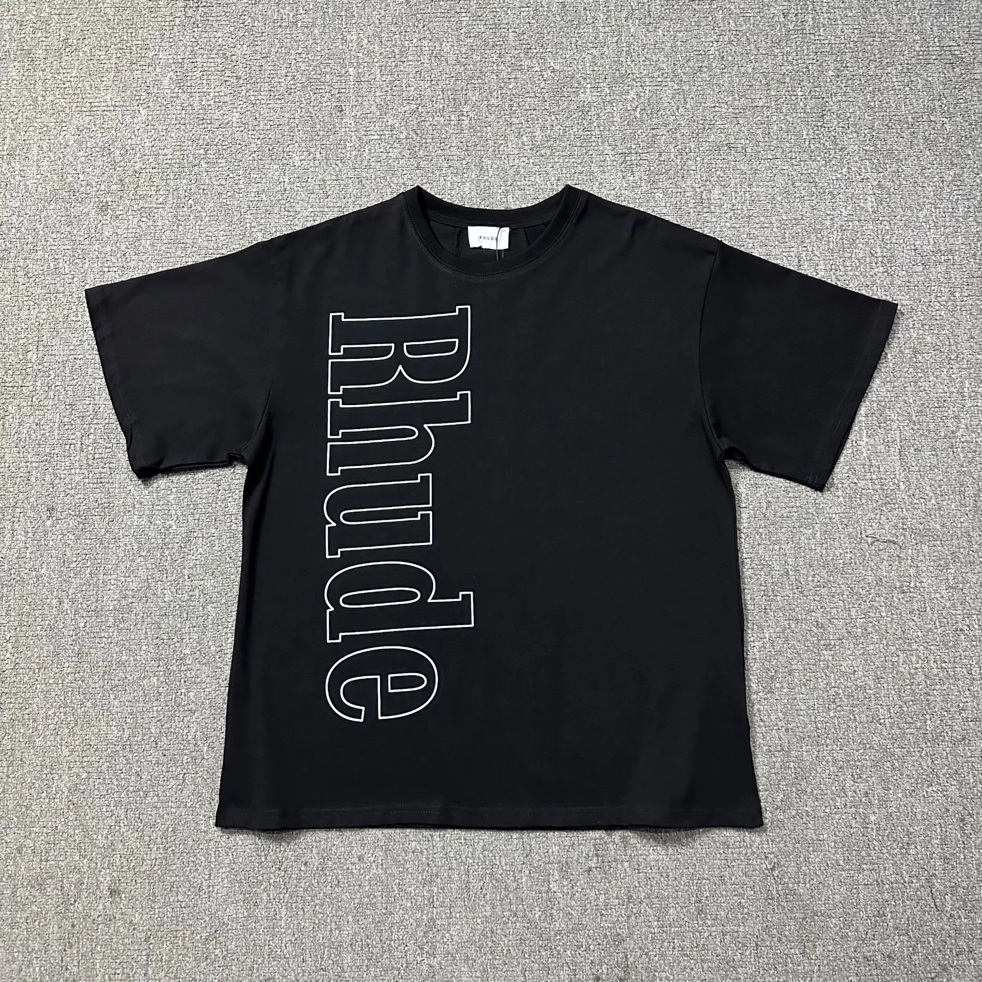 Rhude T-Shirts Graphic Print — 1238 black