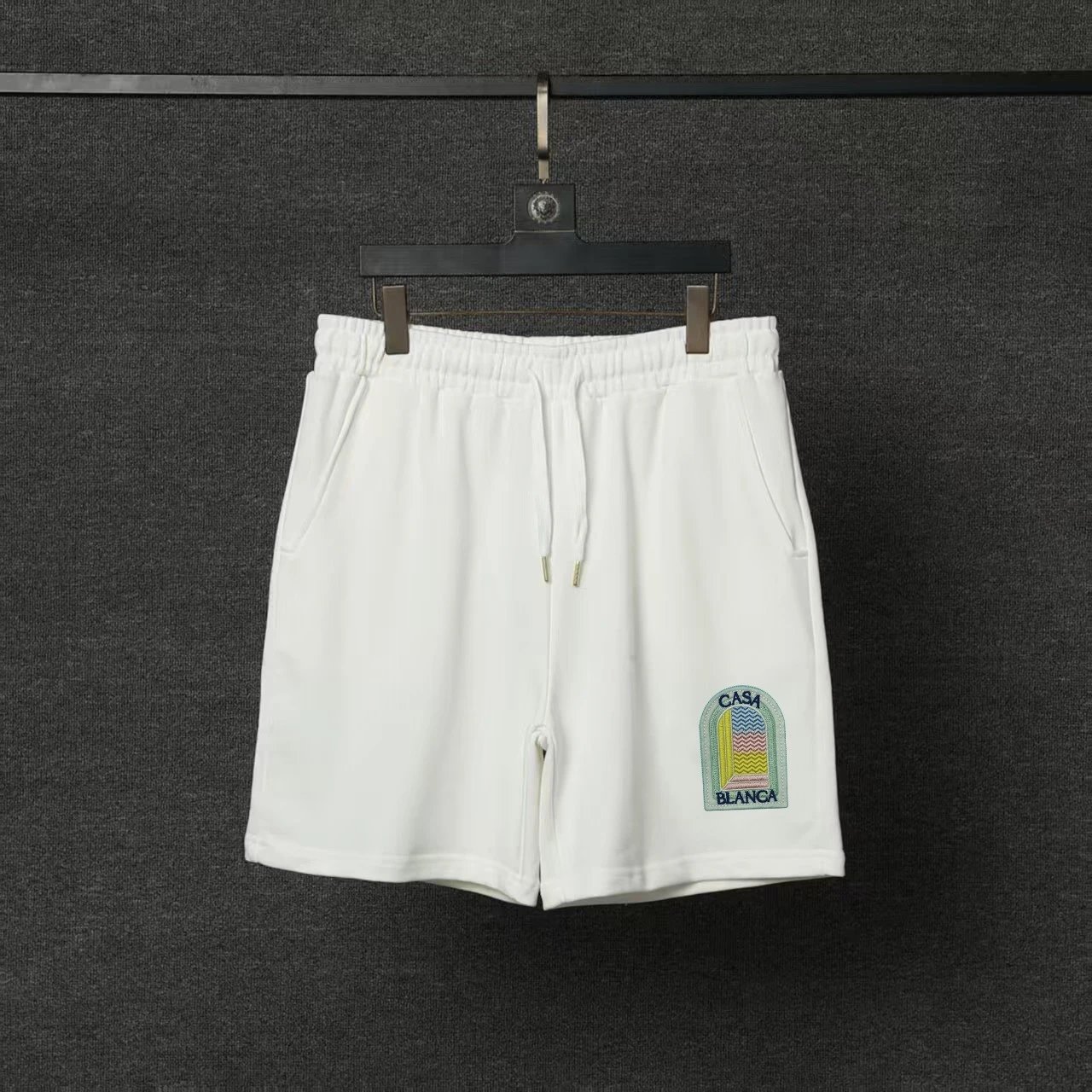 Casablanca T-Shirts Short-Sleeve Logo Patch T-Shirt — 20 white