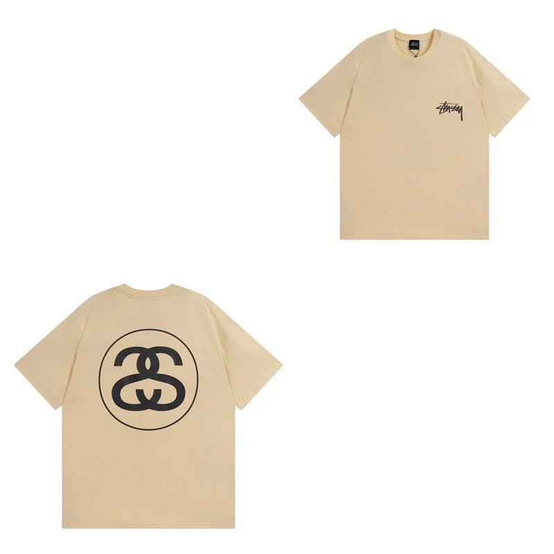 Stüssy T-Shirts TS3K-1 Dice Graphic — 954 Apricot color