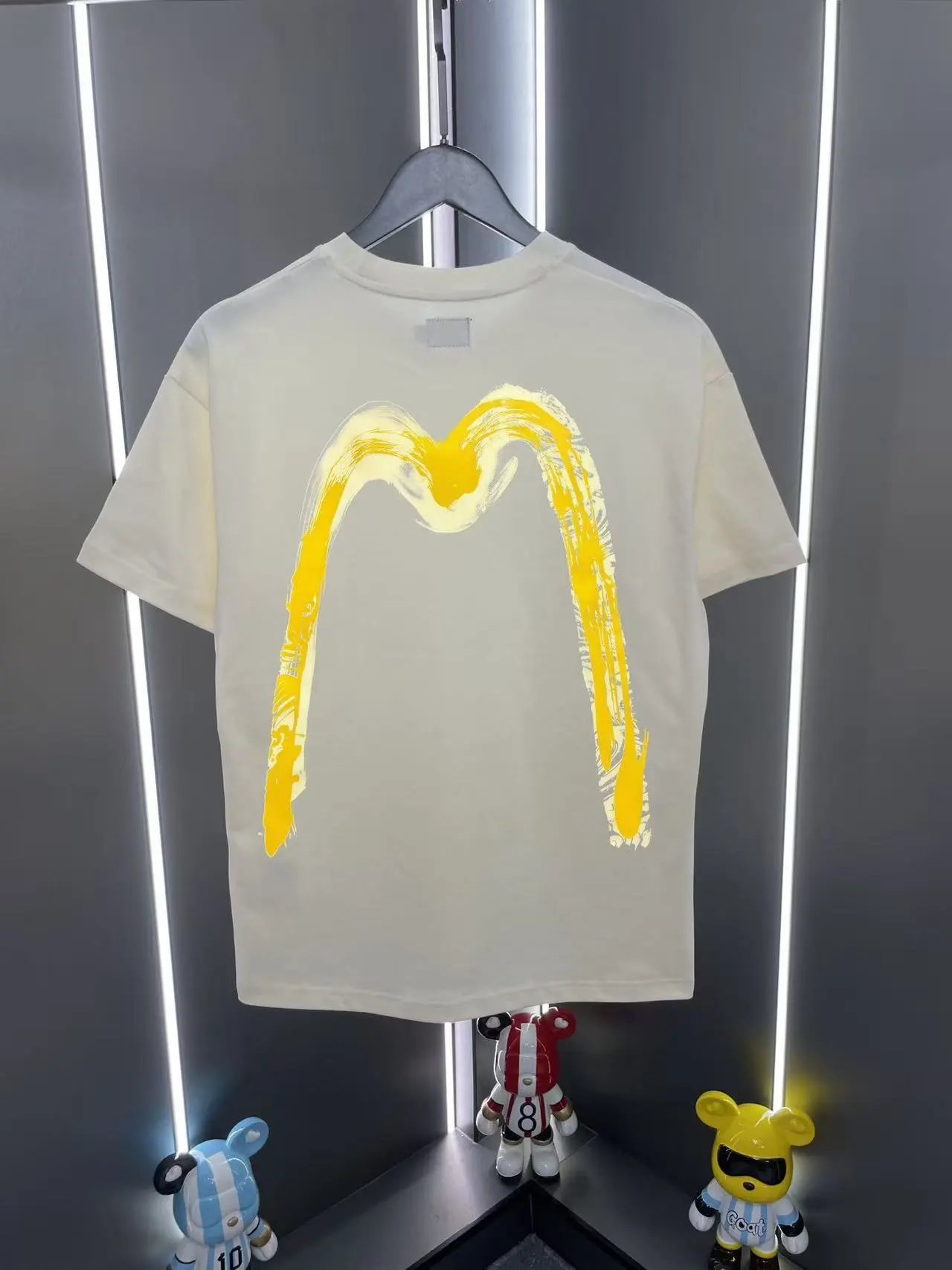 Evisu T-Shirts EUT-1 Graphic Print — Apricot color 01