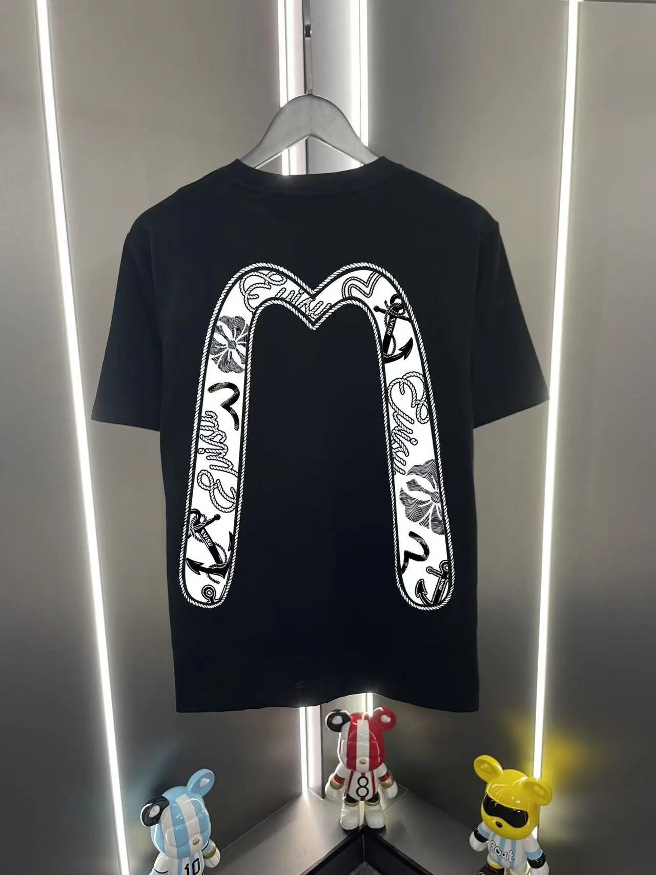 Evisu T-Shirts EUT-1 Graphic Print — Black 08