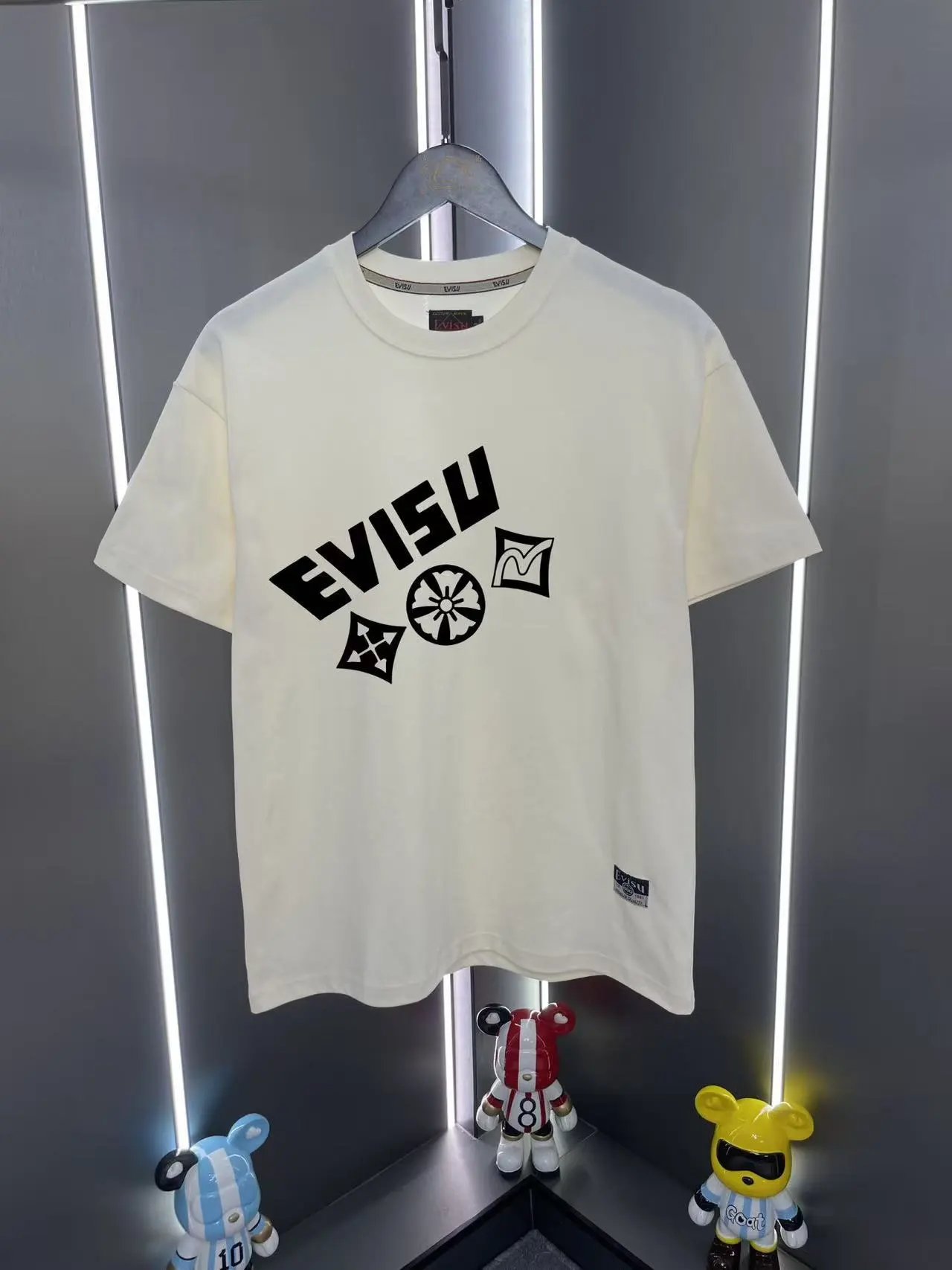 Evisu T-Shirts EUT-1 Graphic Print — Apricot 10