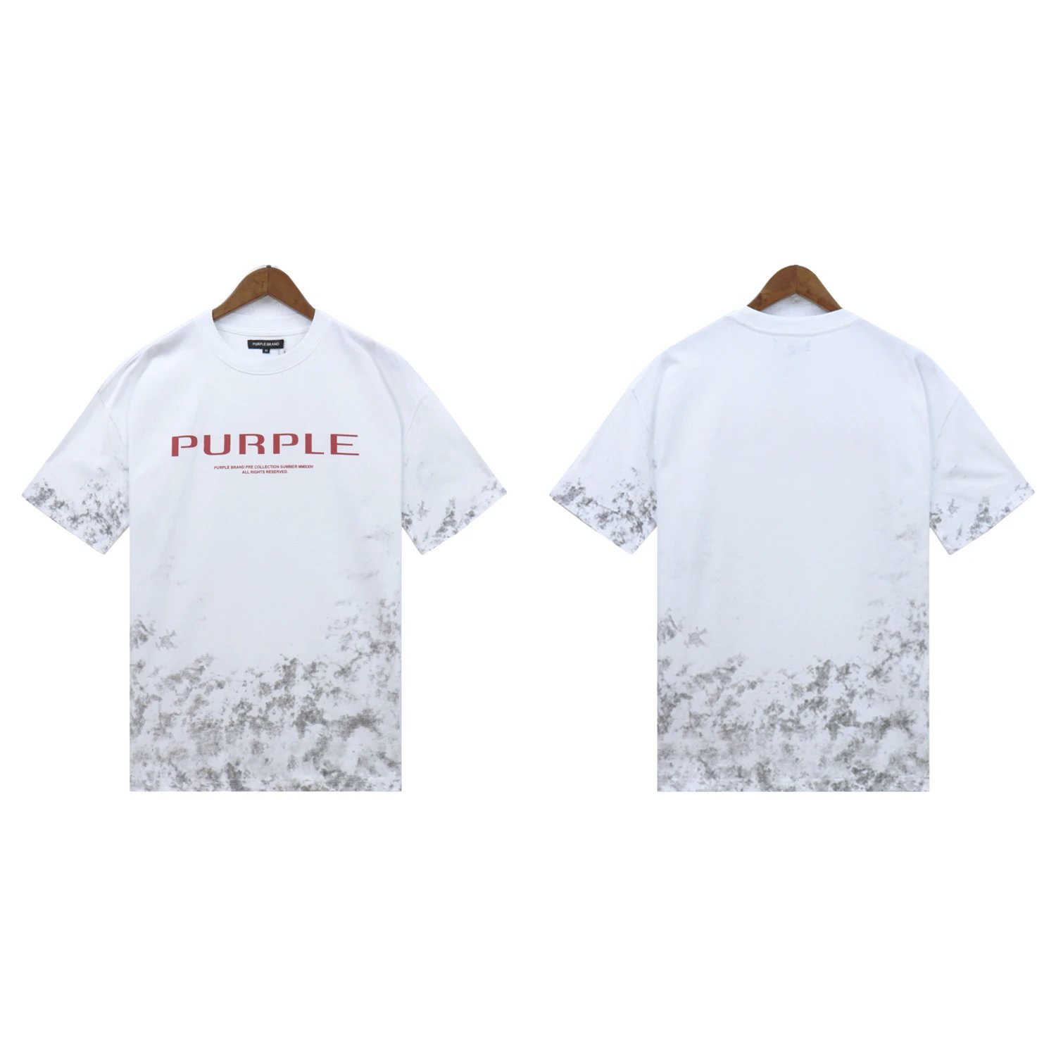 Purple Brand T-Shirts Graphic Print — 2393 white