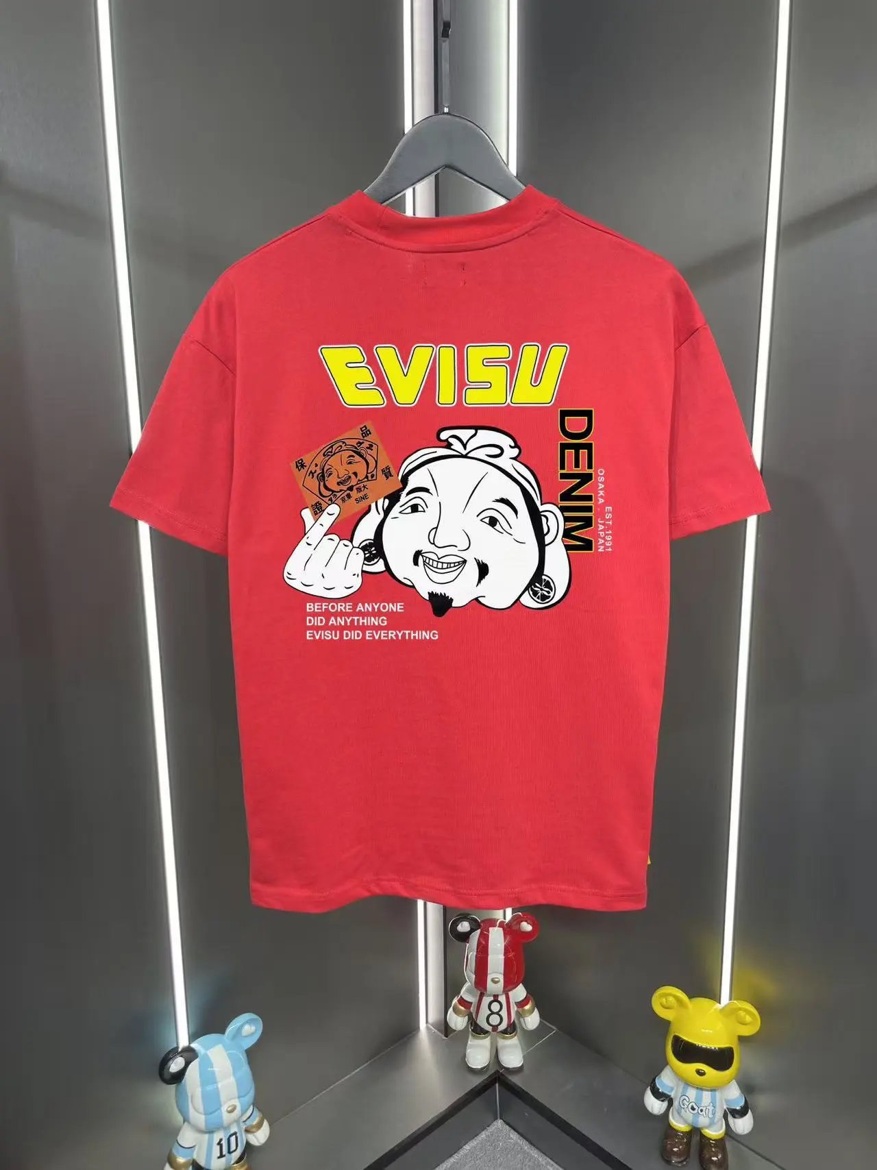 Evisu T-Shirts Graphic-print crew-neck — 14 red