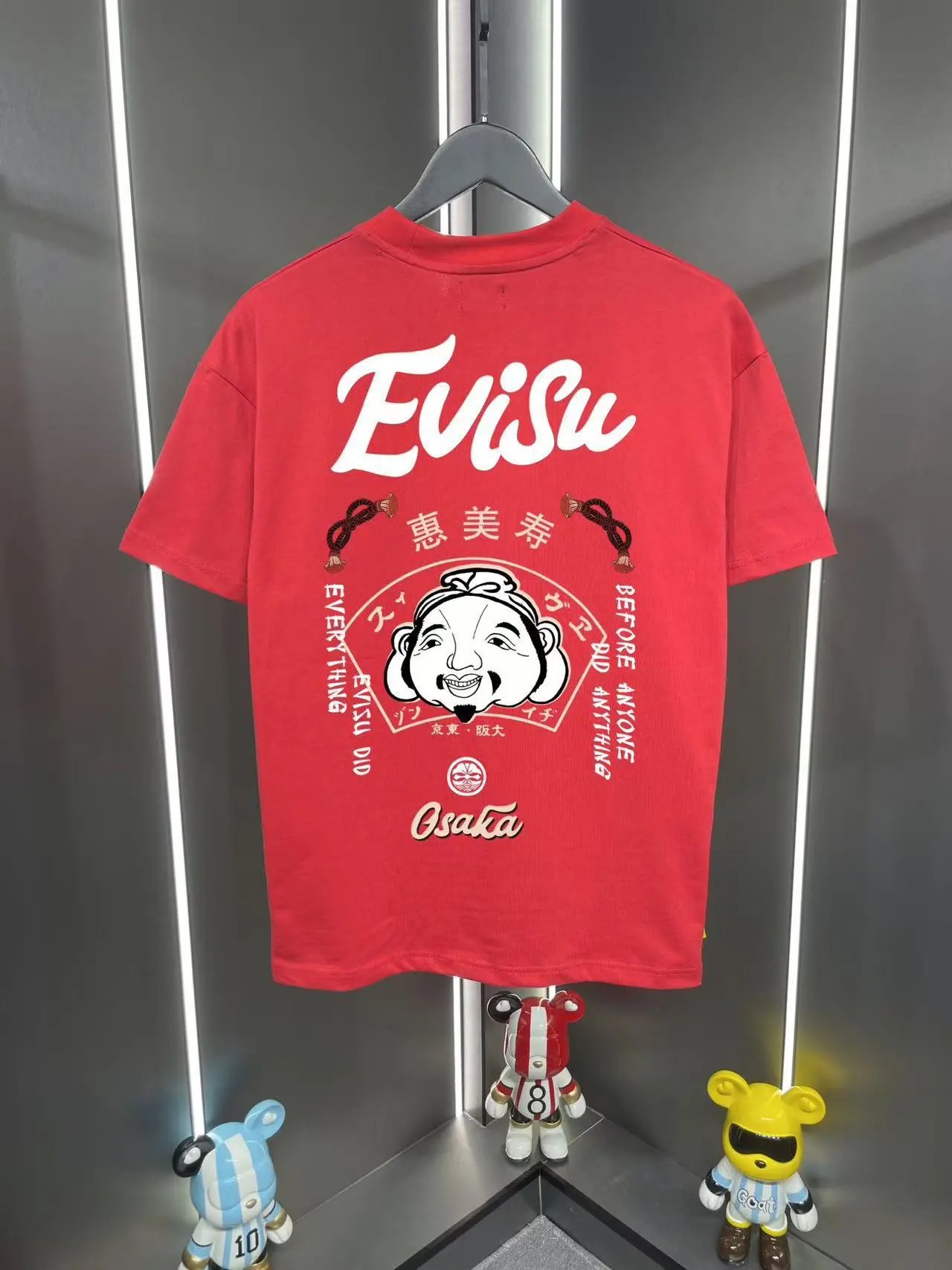 Evisu T-Shirts Graphic-print crew-neck — 16 red