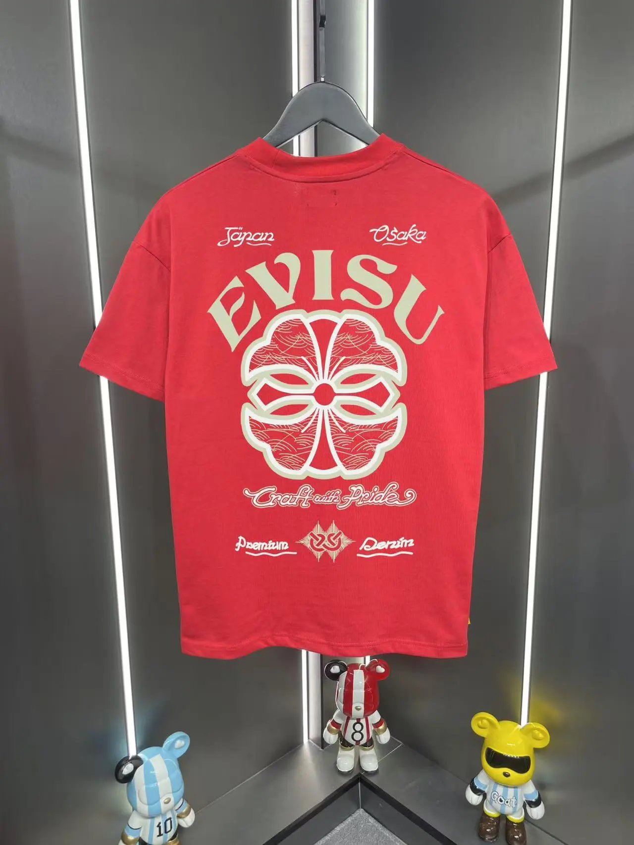 Evisu T-Shirts Graphic-print crew-neck — 18 red