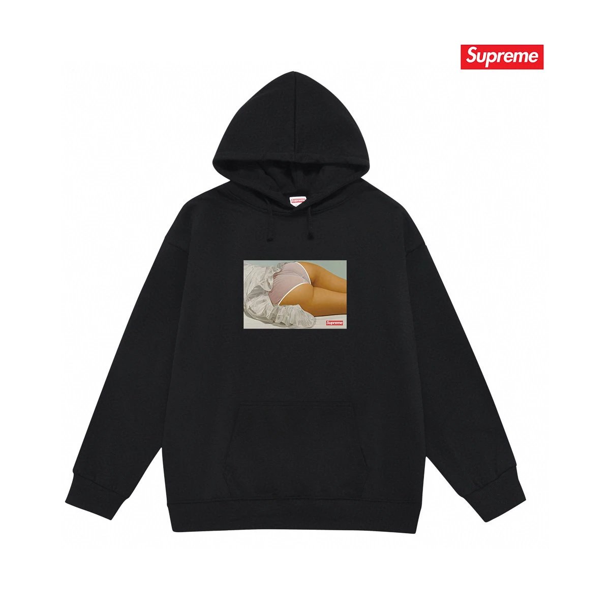 Supreme Hoodies & Sweatshirts Graphic Print Pullover Hoodie — S2037 black