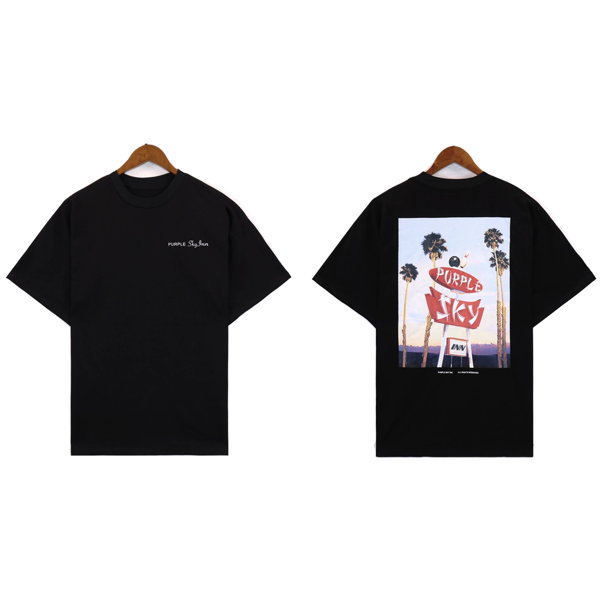 Purple Brand T-Shirts Graphic Print — 2383 black