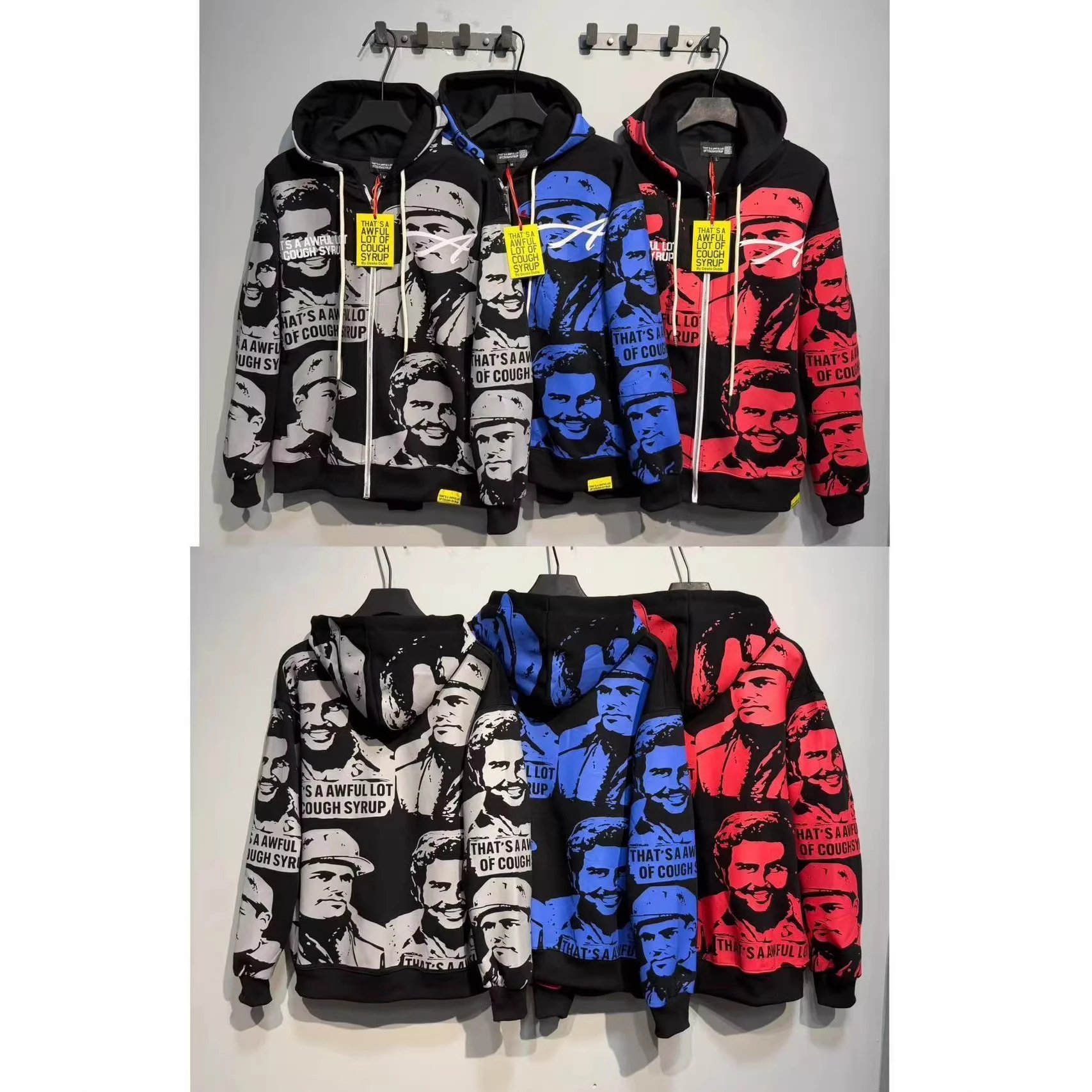Deno Studio Hoodies & Sweatshirts That's a Awful Lot of Cough Syrup Graphic Pullover Hoodie image 2