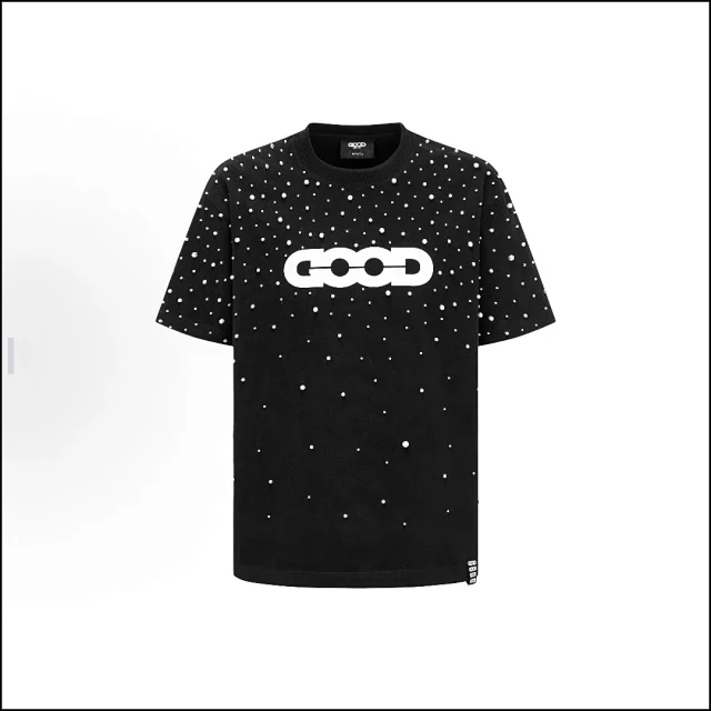 GOODBAI T-Shirts Oversized short-sleeve logo graphic T-shirt product detail image 11