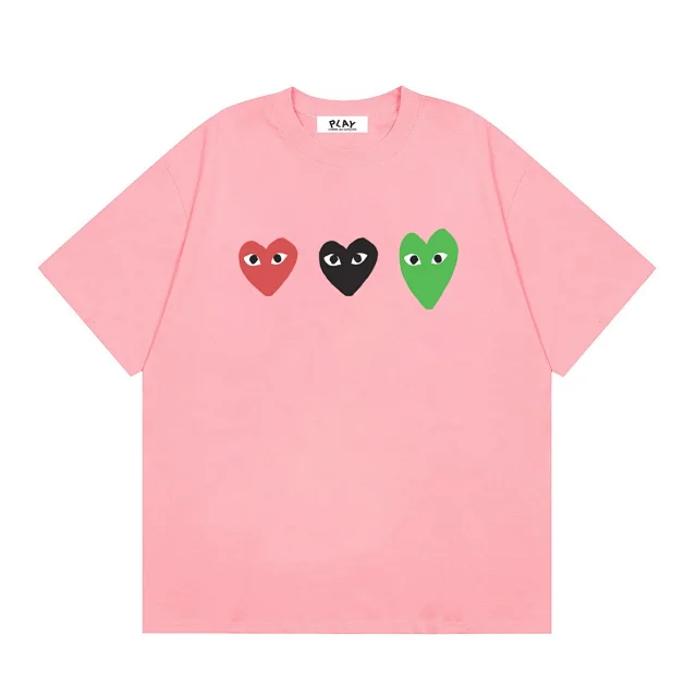 Comme des Garçons T-Shirts PLAY multi-heart print product detail image 29