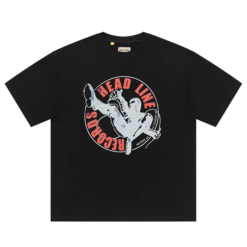 Gallery Dept. T-Shirts Graphic Print Short-Sleeve T-Shirt — Black D 135