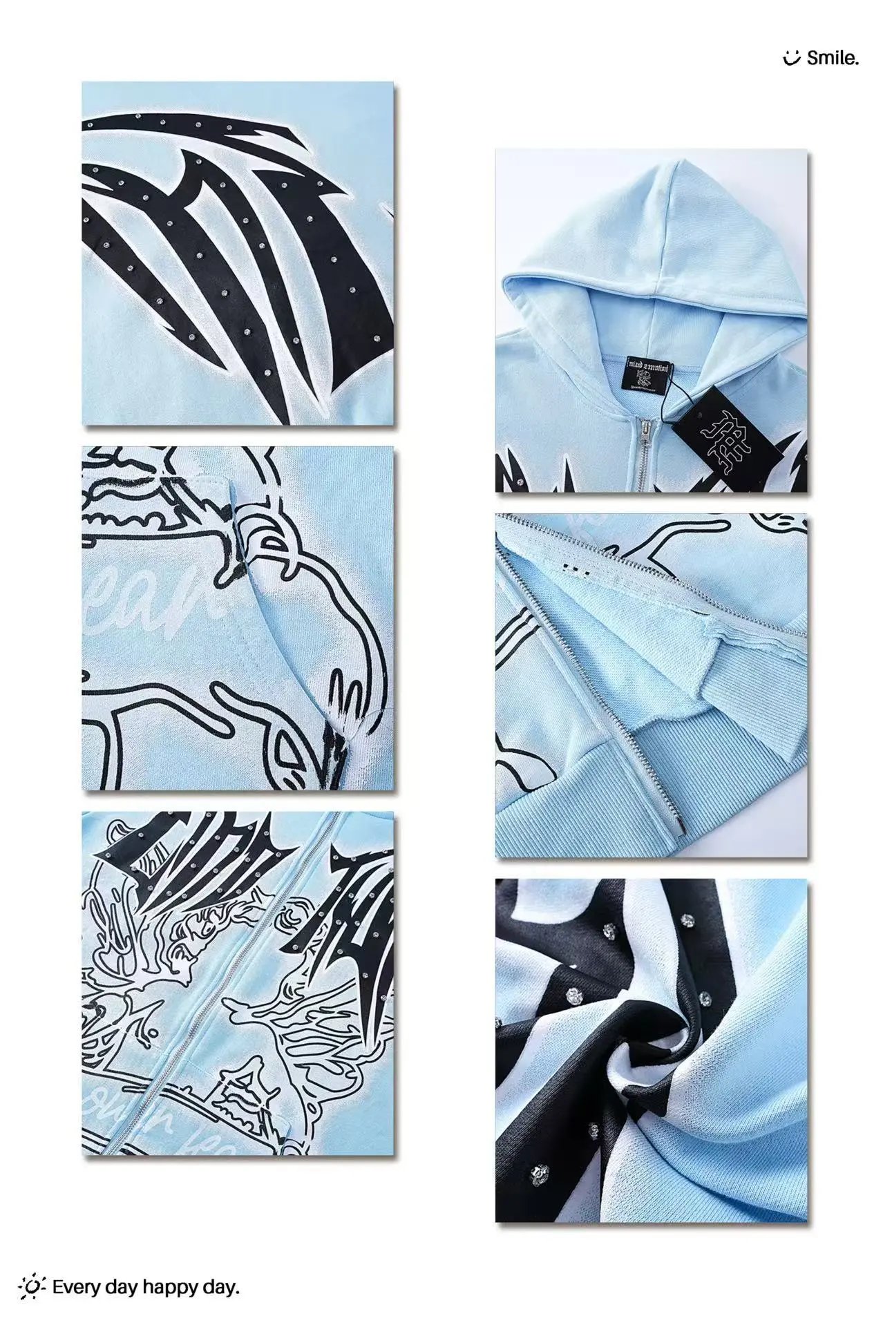 Design Flame Print Mesh Shorts Blue - 19