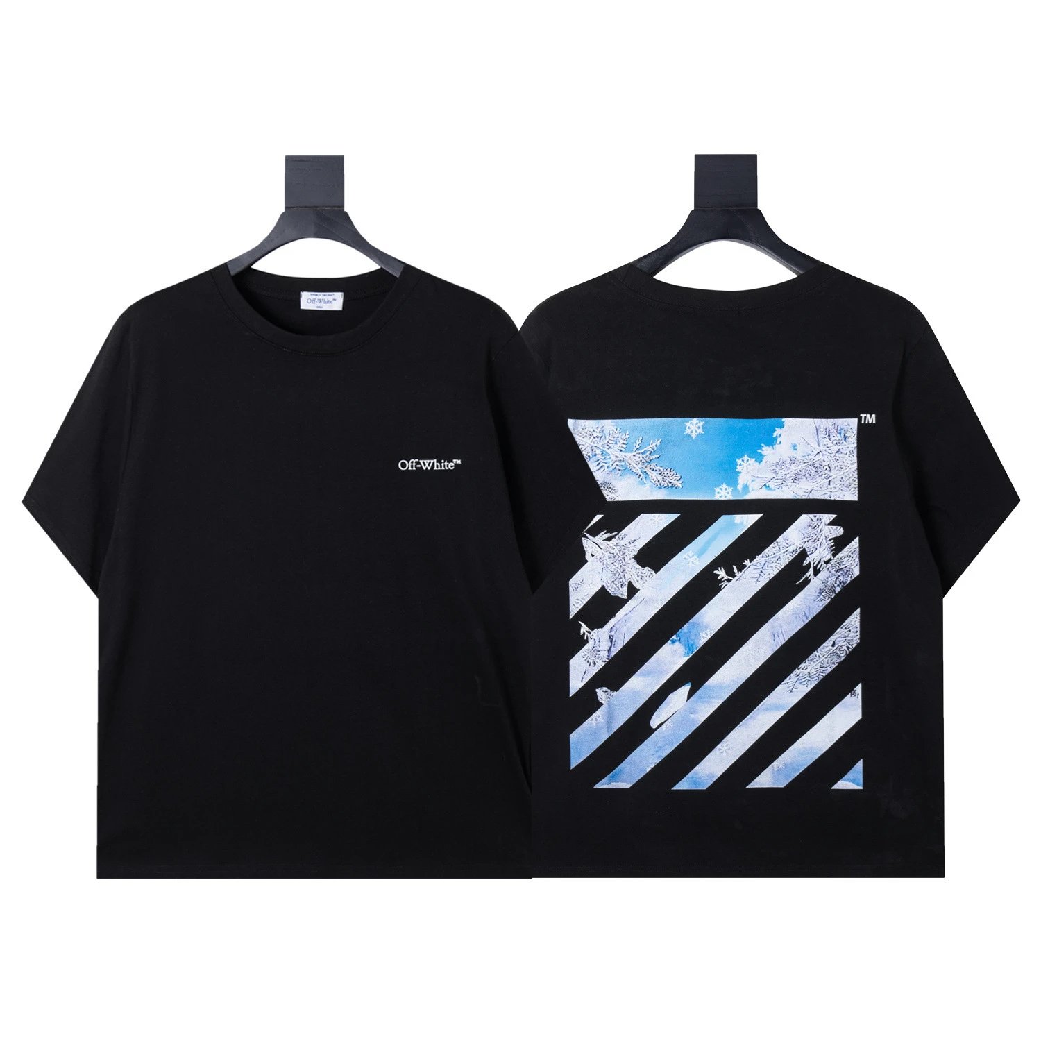 Off-White T-Shirts Arrow Graphic Print — 1512 Black