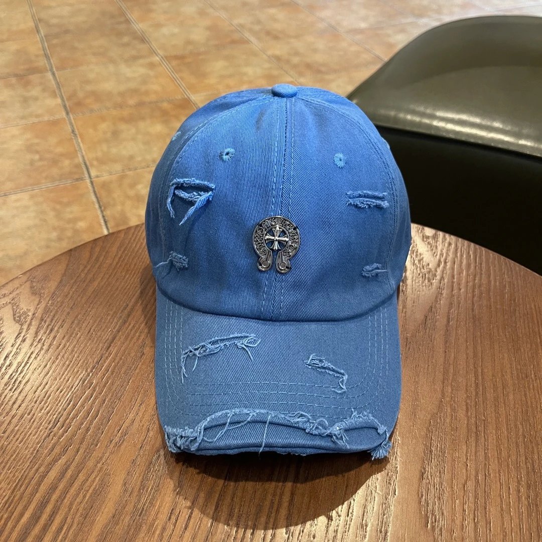 Design Distressed Flower Embroidery Baseball Cap Beige - 30