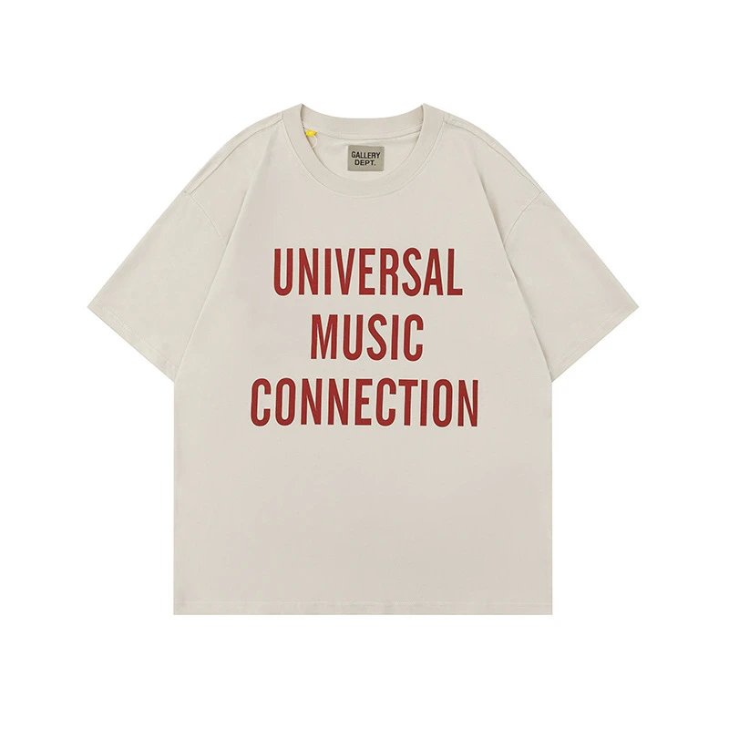 Gallery Dept. T-Shirts Graphic Print Short-Sleeve T-Shirt — Apricot color D 121