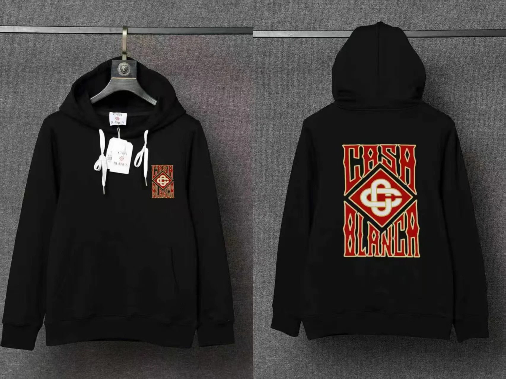 Casablanca Hoodies & Sweatshirts Pullover Hoodie with Casa Blanca Graphic Print — 04
