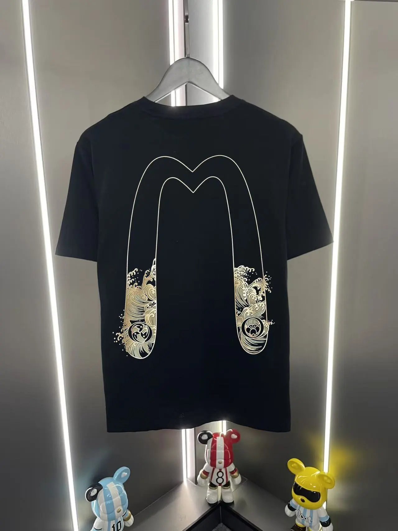 Evisu T-Shirts EUT-1 Graphic Print — Black 03