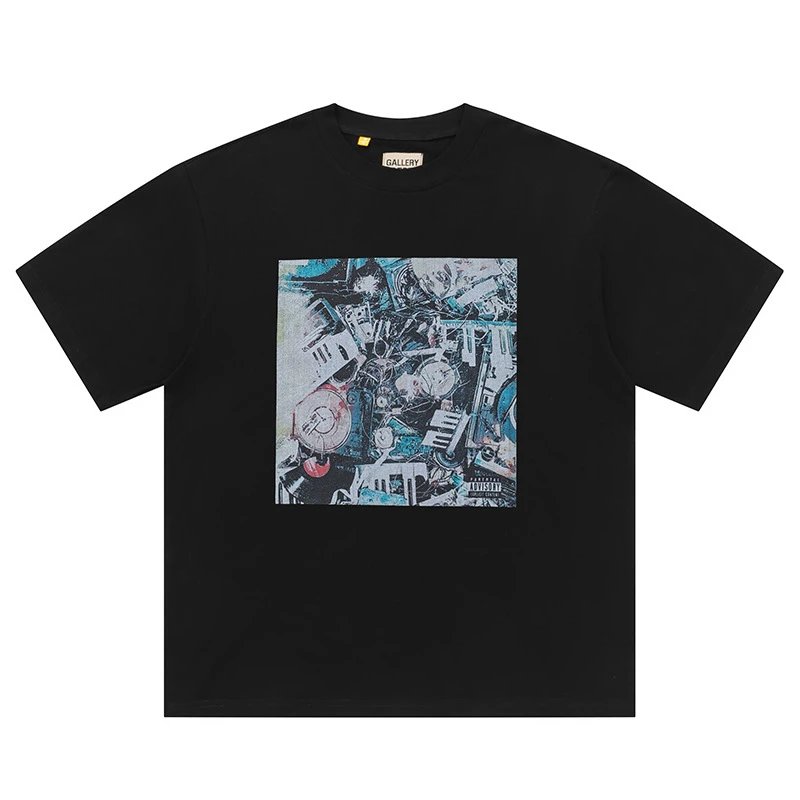 Gallery Dept. T-Shirts Graphic Print Short-Sleeve T-Shirt — Black D 134