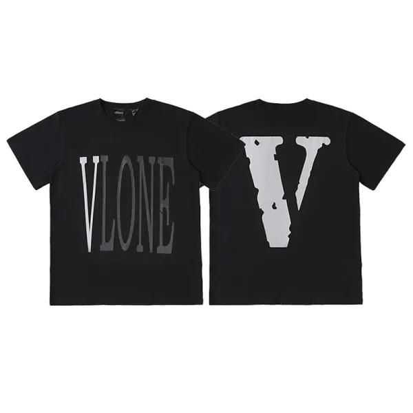 Versace VLogo Crystal-Embellished Black T-Shirt - 50