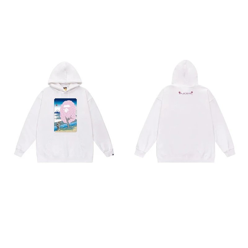 BAPE Hoodies & Sweatshirts Ape Head Graphic Pullover Hoodie — 7040 white
