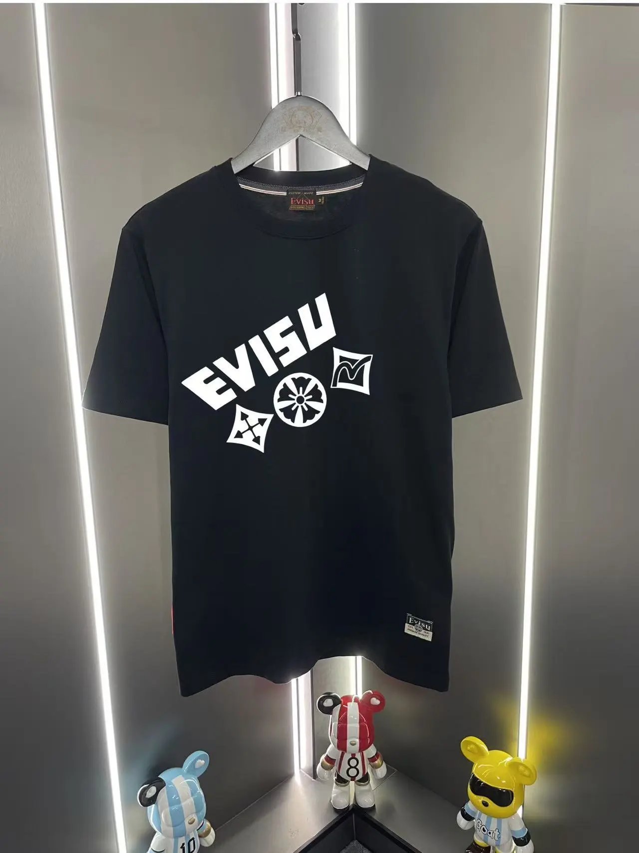Evisu T-Shirts EUT-1 Graphic Print — Black 10