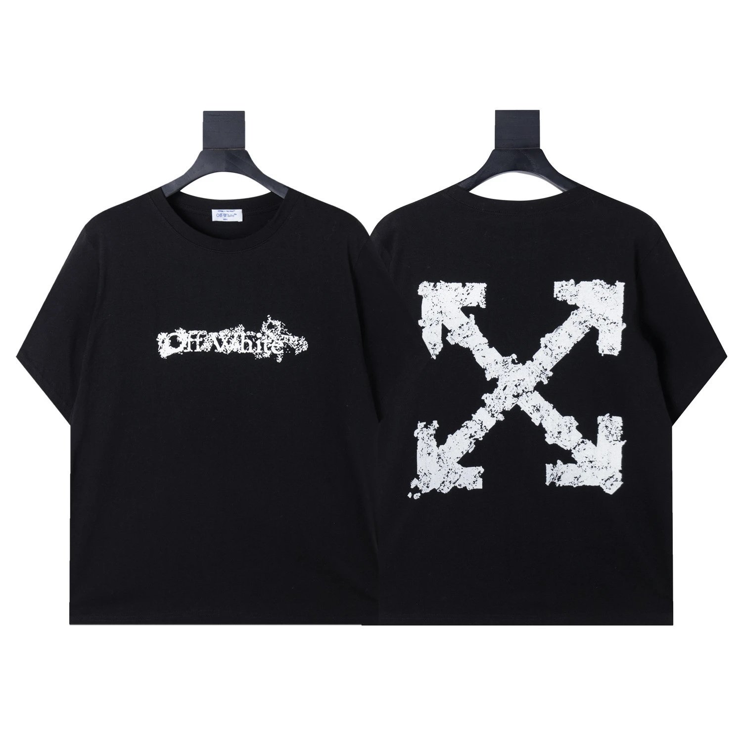 Off-White T-Shirts Arrow Graphic Print — 1510 Black