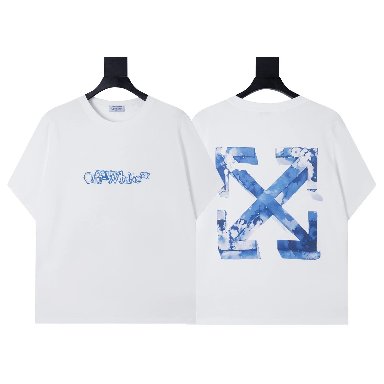 Off-White T-Shirts Arrow Graphic Print — 1535 white