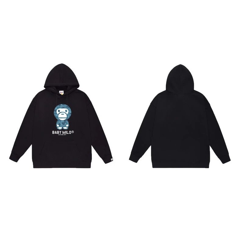 BAPE Hoodies & Sweatshirts Ape Head Graphic Pullover Hoodie — 7043 black